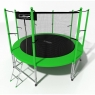 Батут с защитной сетью i-JUMP 12FT GREEN