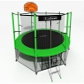 Батут с защитной сетью i-JUMP BASKET 12FT GREEN