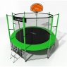 Батут с защитной сетью i-JUMP BASKET 14FT GREEN