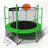 Батут с защитной сетью i-JUMP BASKET 14FT GREEN