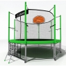 Батут с защитной сетью i-JUMP BASKET 10FT GREEN