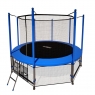 Батут с защитной сетью i-JUMP 14ft (4,27м) BLUE с нижней сетью и лестницей