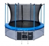 Батут с защитной сетью i-JUMP 14ft (4,27м) BLUE с нижней сетью и лестницей